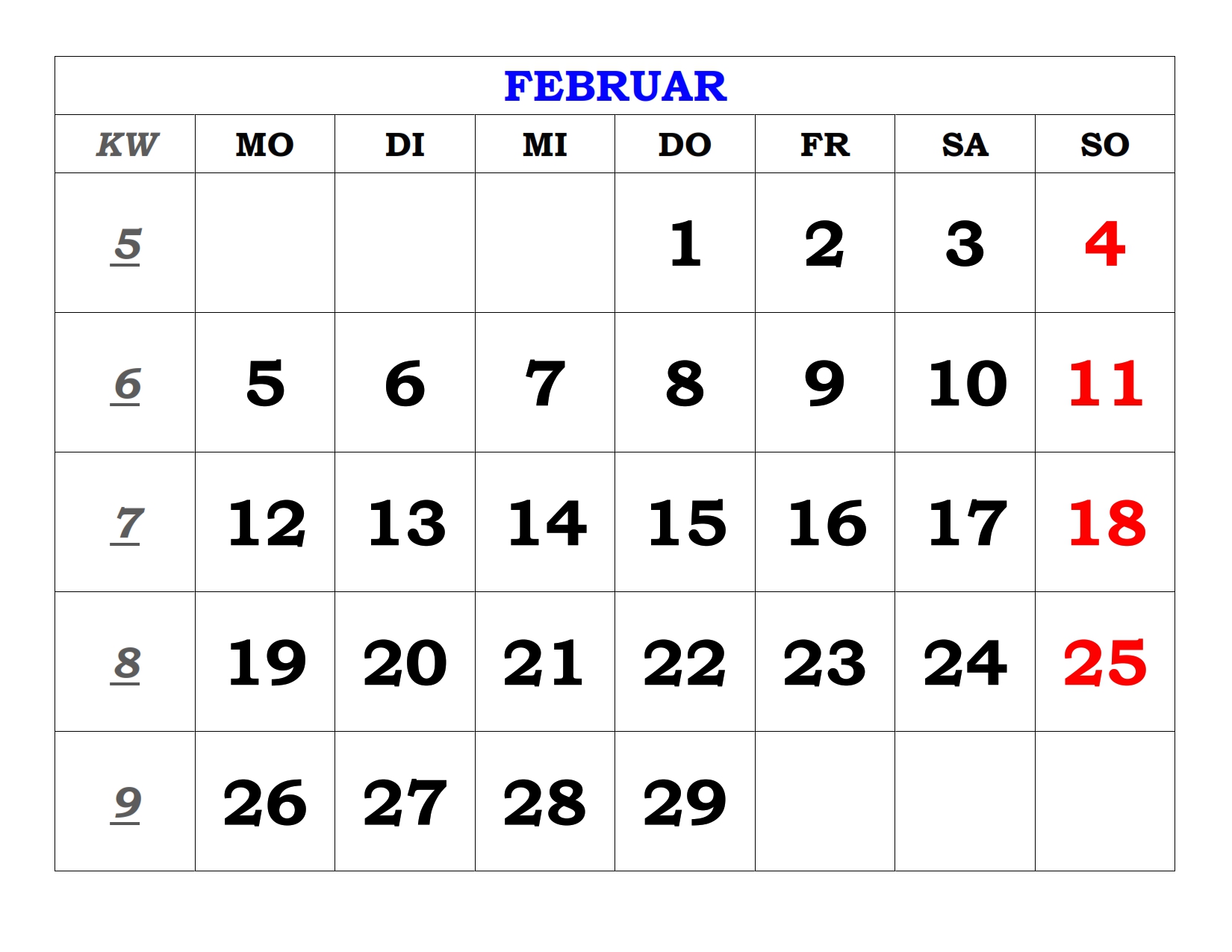 Kalender 2024